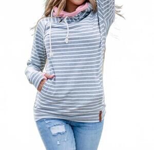 NEW AMPERSAND AVE doublehood sweatshirt in far out